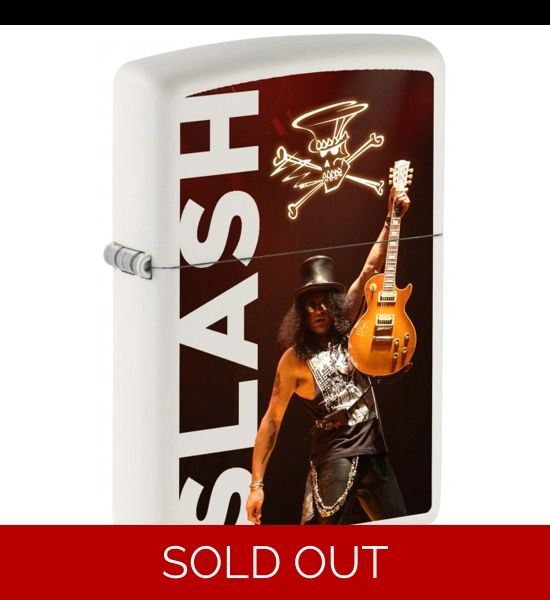 Slash White Matte Zippo Lighter